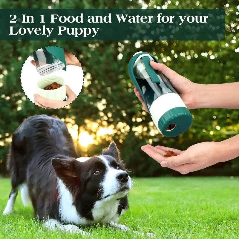 Detachable Dog Portable Water Bottle - Portable Pet Meals On-The-Go