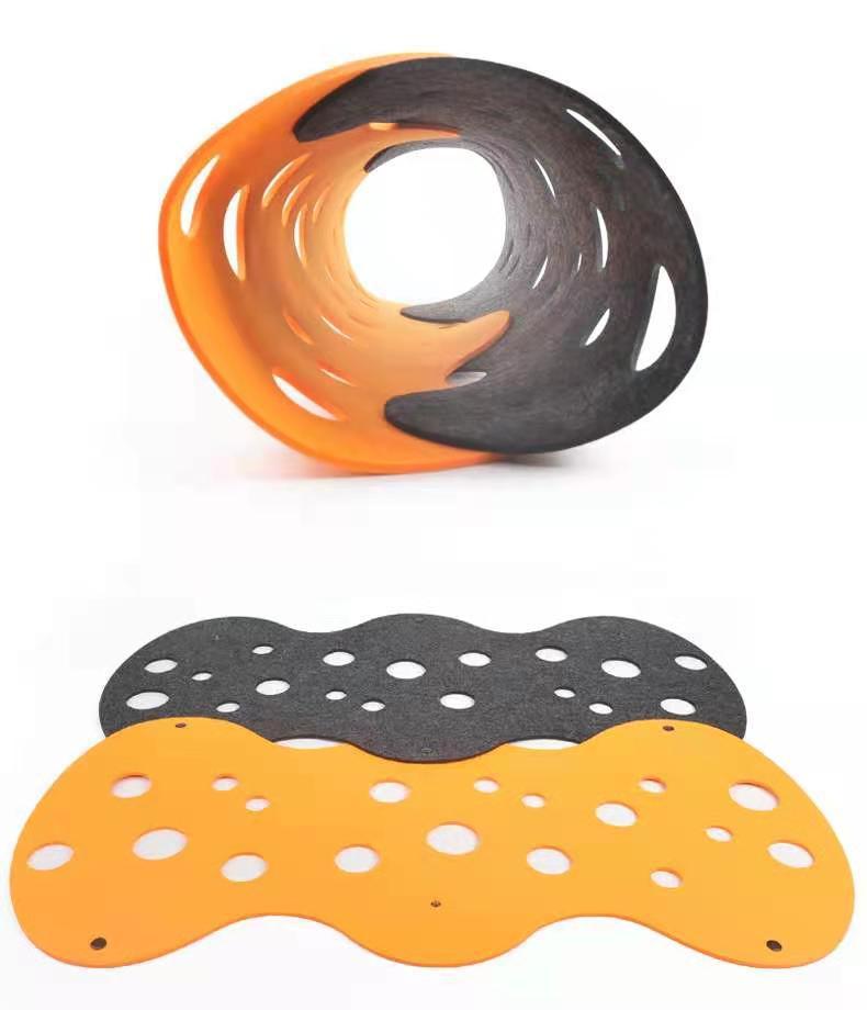 Cat Tunnel Pet Toy – Removable Felt Design for Fun Play