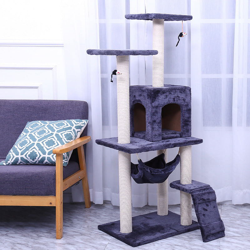 Cozy Cat Tower – Scratch, Climb, and Lounge in Style