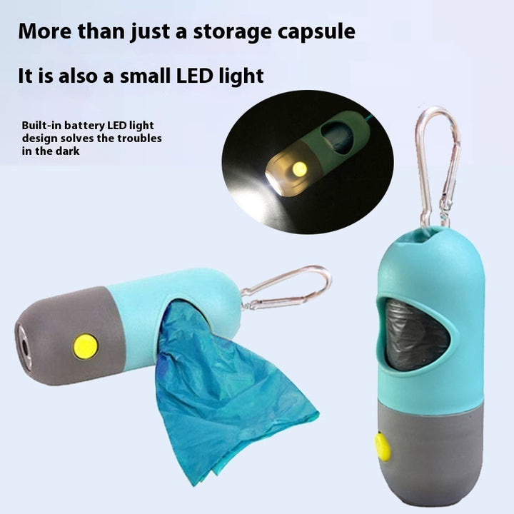 LED Light Pet Waste Bag Dispenser – Convenient for Dogs & Cats