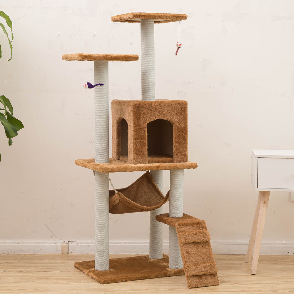 Cozy Cat Tower – Scratch, Climb, and Lounge in Style