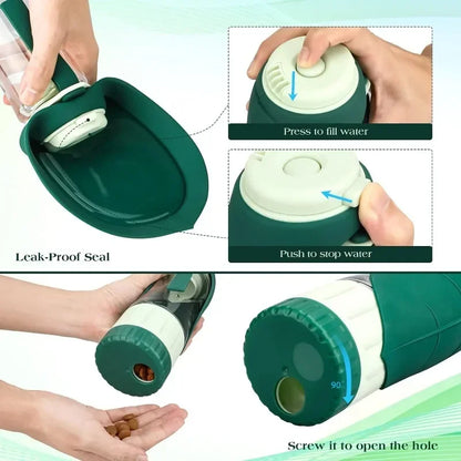Detachable Dog Portable Water Bottle - Portable Pet Meals On-The-Go