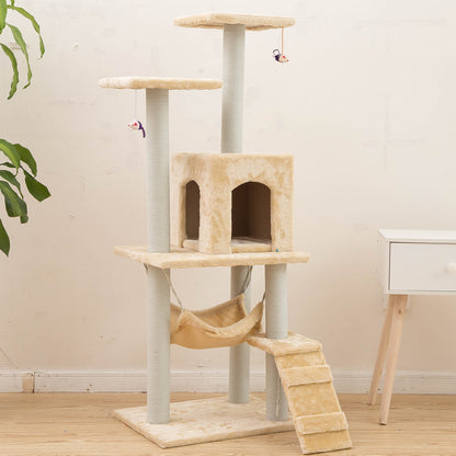 Cozy Cat Tower – Scratch, Climb, and Lounge in Style