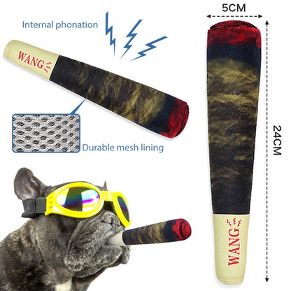 Funny Dog Prank Toy – Plush Fake Cigarette Chew Toy